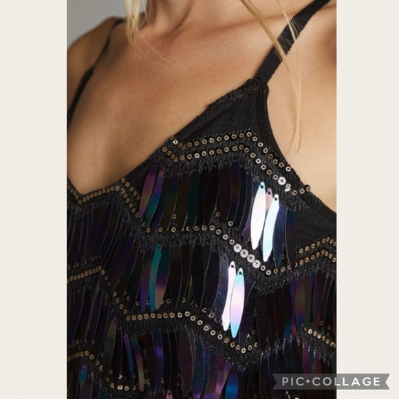 :Price Firm: Anthropologie Porridge Zig-Zag Sequined Cami - Picture 12 of 13